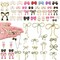 Edge Collections - Multi - Cute Bowknot Charm Pendants for DIY Jewelry - 51 Pieces